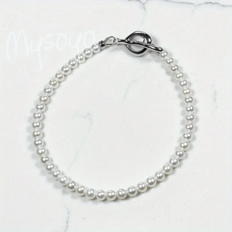 MYSOYA 4-5mm Natural AK Freshwater Pearl Bracelet With Gift Box Birthday Wedding Christmas Jewelry Gift For Women And Men
MYSOYA 4-5mm Natural AK Freshwater Pearl Bracelet With Gift Box Birthday Wedding Christmas Jewelry Gift For Women And Men