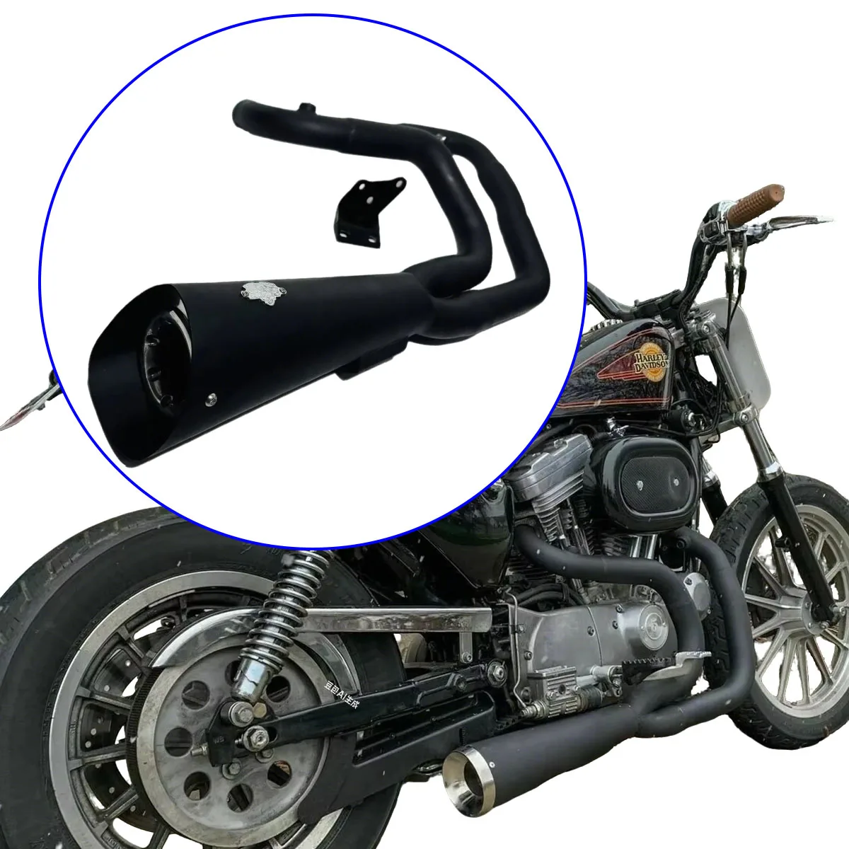 Motorcycle Full Drag Exhaust for Harley Sportster 883/1200/48 2004-2017 Black Stainless 2-1 Exhaust System
Motorcycle Full Drag Exhaust for Harley Sportster 883/1200/48 2004-2017 Black Stainless 2-1 Exhaust System