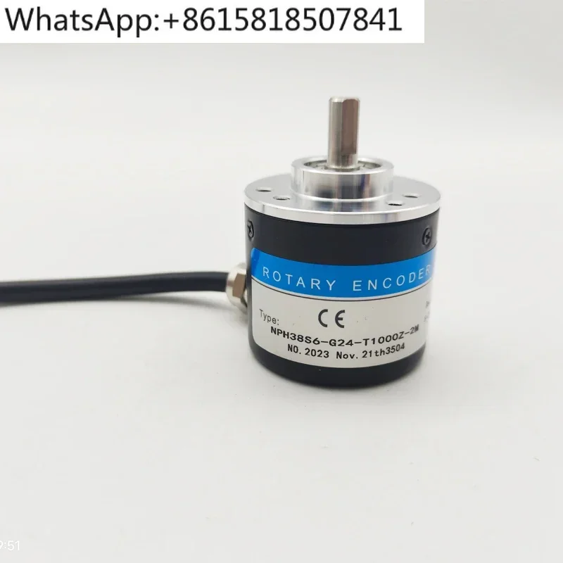 Rotary encoder 1000 pulse push-pull output NPH38S6-G24-T1000Z-2M DC 5-24V power supply
Rotary encoder 1000 pulse push-pull output NPH38S6-G24-T1000Z-2M DC 5-24V power supply