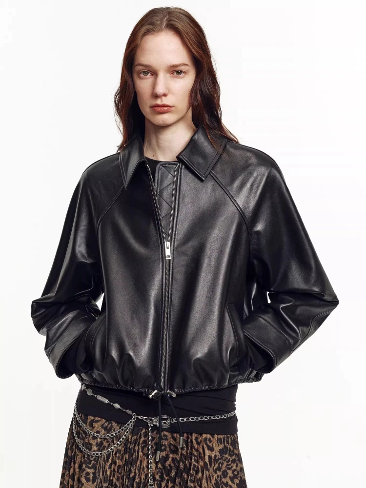 Casual Black Genuine Leather Jackets for Women Spring Autumn 2026 New High-end Simple Loose Soft Short Real Sheepskin Coat
Casual Black Genuine Leather Jackets for Women Spring Autumn 2026 New High-end Simple Loose Soft Short Real Sheepskin Coat