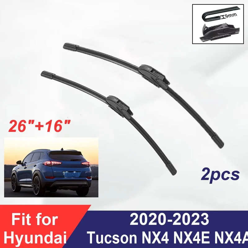 For Hyundai Tucson NX4 NX4E NX4A 2020-2023 Front Wiper Blades Boneless Frameless Rubber Cleaning
For Hyundai Tucson NX4 NX4E NX4A 2020-2023 Front Wiper Blades Boneless Frameless Rubber Cleaning