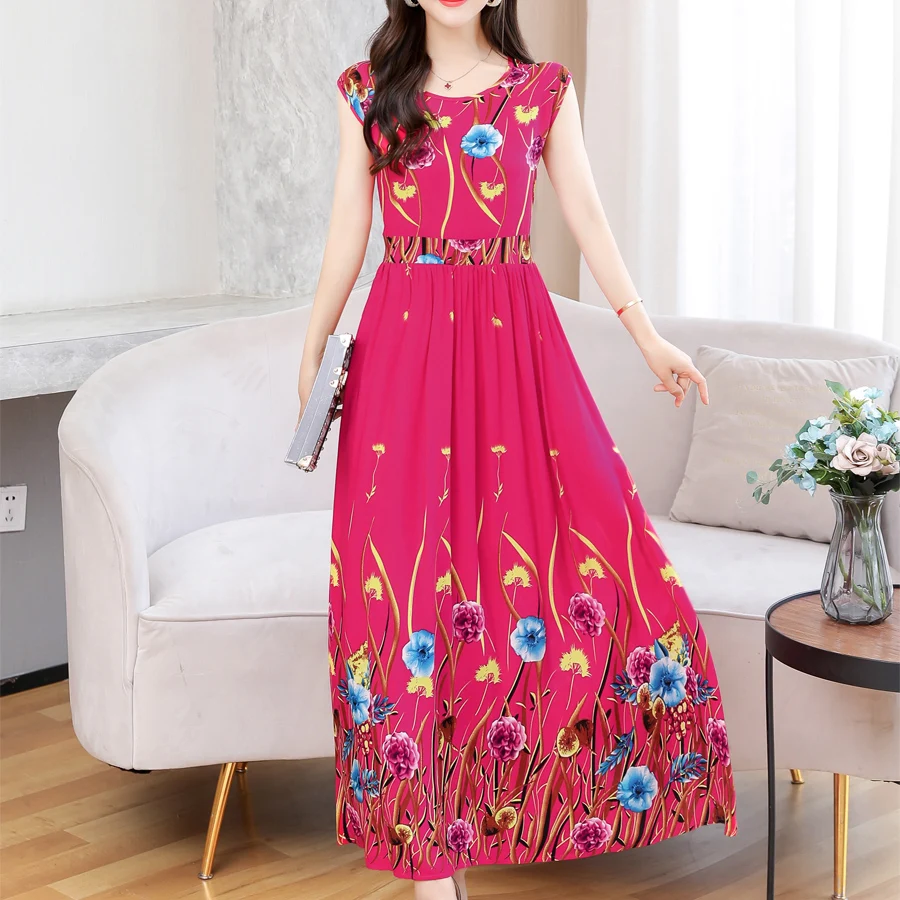 New Women Casual Summer O-Neck Print Vintage Dresses Plus Size Loose Party Sleeveless Dress Femme Women Clothing
New Women Casual Summer O-Neck Print Vintage Dresses Plus Size Loose Party Sleeveless Dress Femme Women Clothing