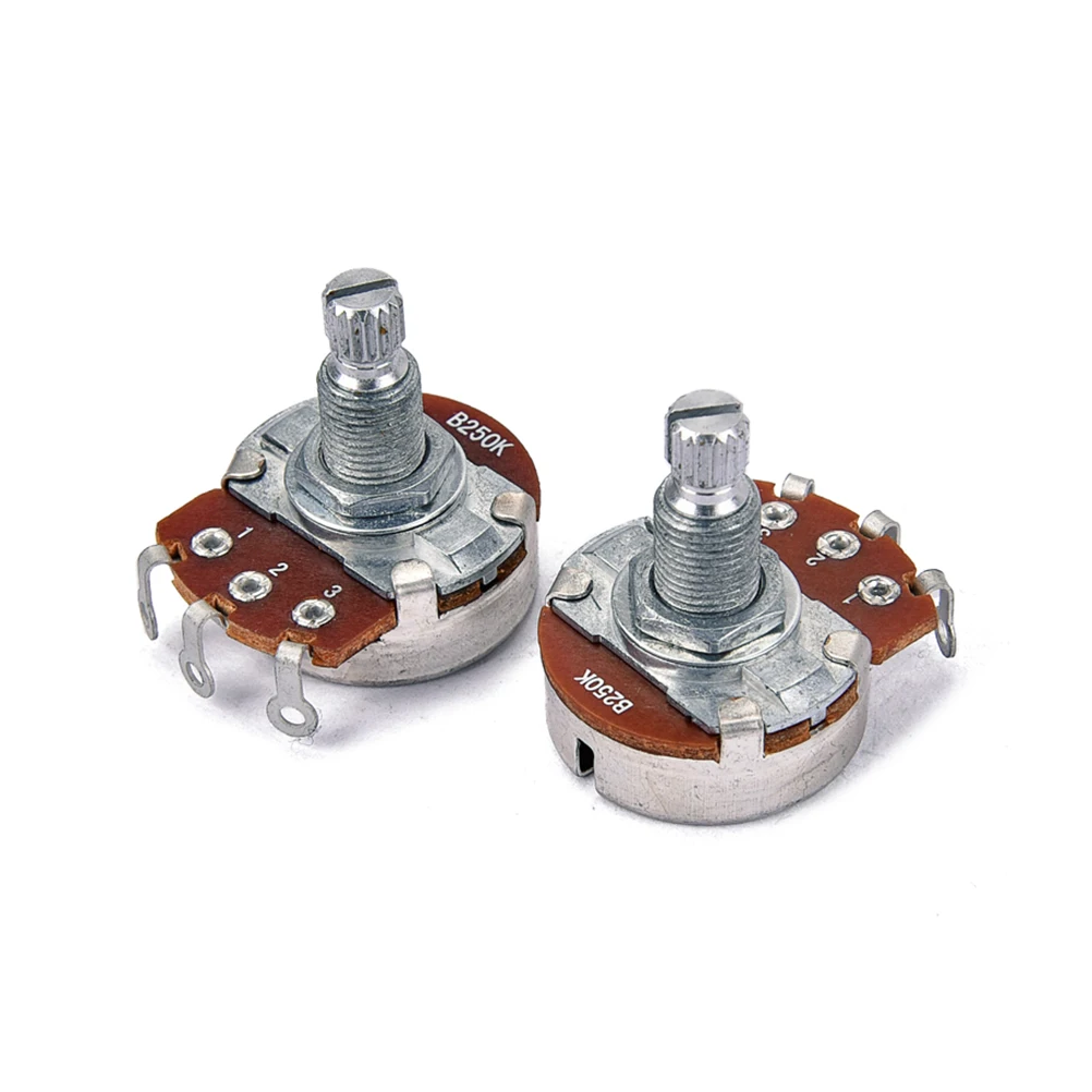 2 pcs Large Potentiometer 250k Audio Taper Long Shaft Coarse Knurled Full Size Suitable for Guitar Bass Linear Digital
2 pcs Large Potentiometer 250k Audio Taper Long Shaft Coarse Knurled Full Size Suitable for Guitar Bass Linear Digital