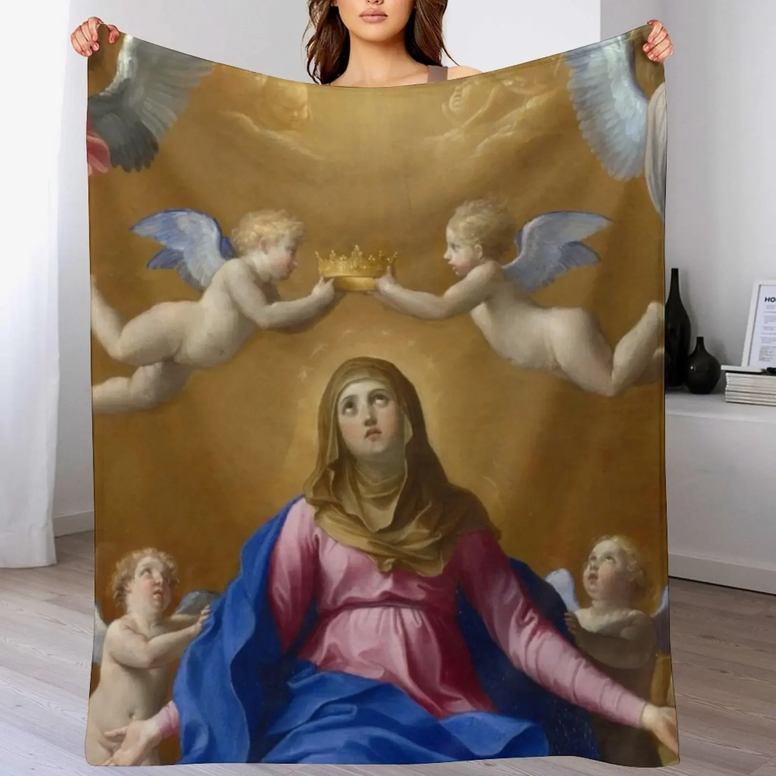 Virgin Mary Jesus Christ Angels Throw Blanket Lightweight Warm Blanket for Travel Camping
Virgin Mary Jesus Christ Angels Throw Blanket Lightweight Warm Blanket for Travel Camping