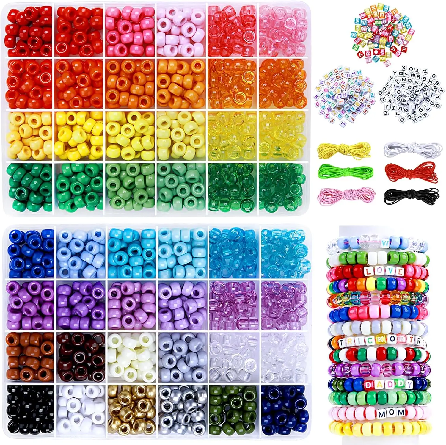 2 boxes/set letter bead bracelet making kit, colorful rice beads diy jewelry set for making jewelry DIY crafts、Birthday Gift
2 boxes/set letter bead bracelet making kit, colorful rice beads diy jewelry set for making jewelry DIY crafts、Birthday Gift