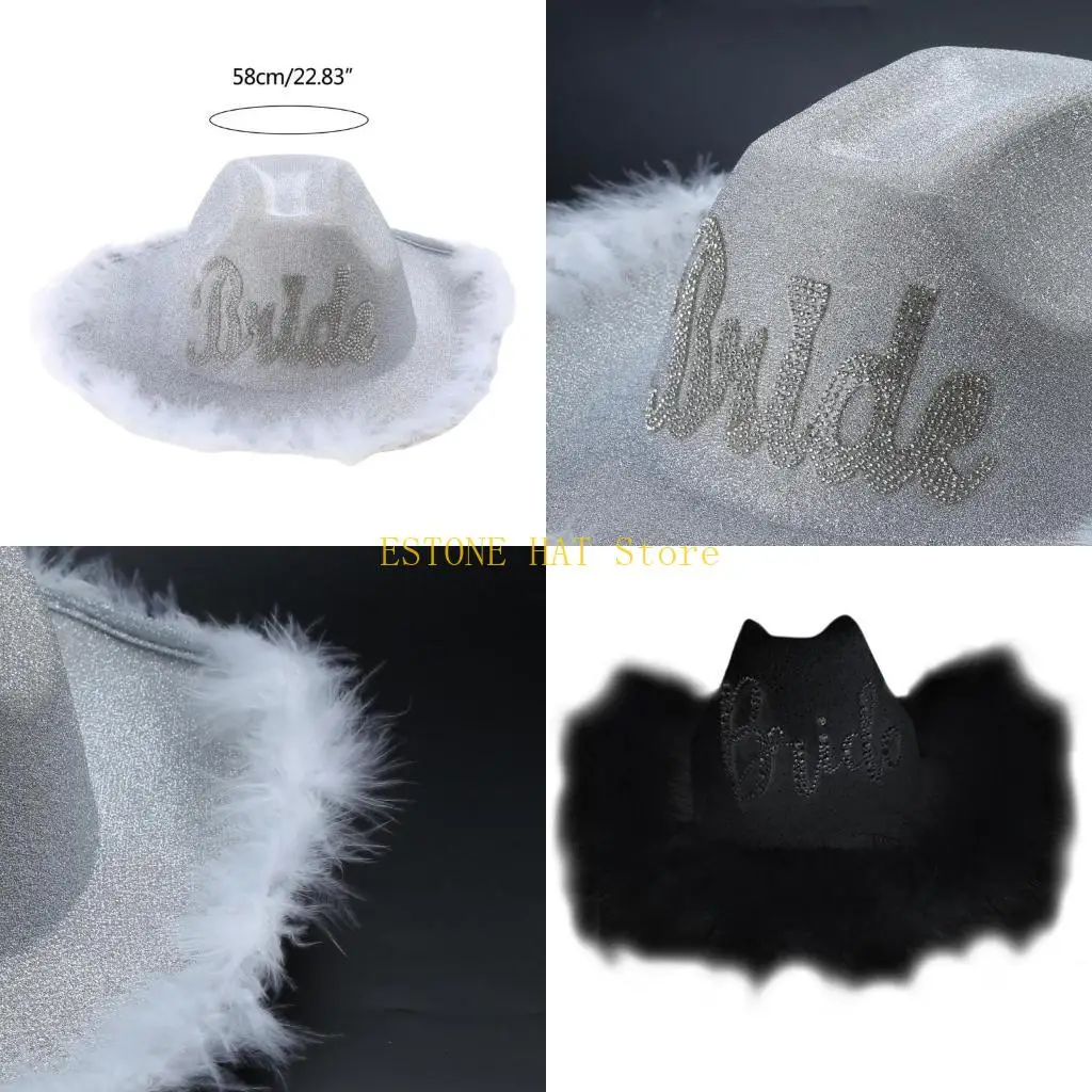 49MF Bride Cowboy Hat Bachelorette Party Hat Bridal Party Hat Glitter Cowgirl Hat
49MF Bride Cowboy Hat Bachelorette Party Hat Bridal Party Hat Glitter Cowgirl Hat