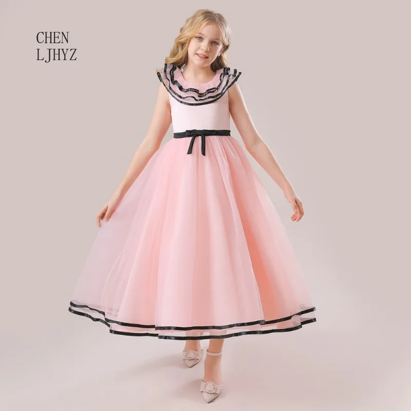 2025 New Sleeveless Tulle Princess Gown for Kids, Piano Performance Dress & Party Formal Wear
2025 New Sleeveless Tulle Princess Gown for Kids, Piano Performance Dress & Party Formal Wear