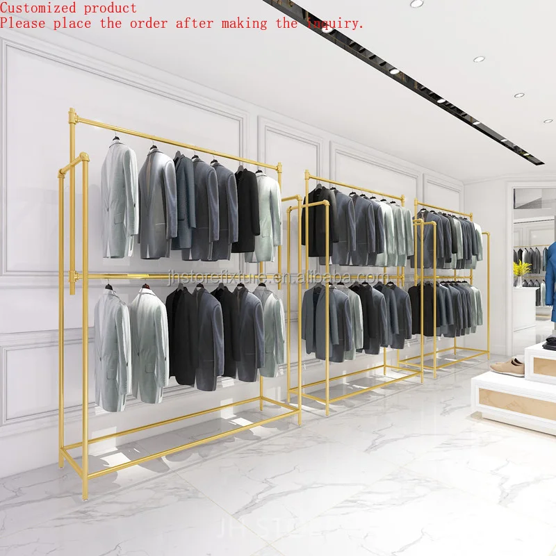 Metal Display Racks Double Side Hanger Rack Stand Clothing Racks for Clothing Store Men
Metal Display Racks Double Side Hanger Rack Stand Clothing Racks for Clothing Store Men