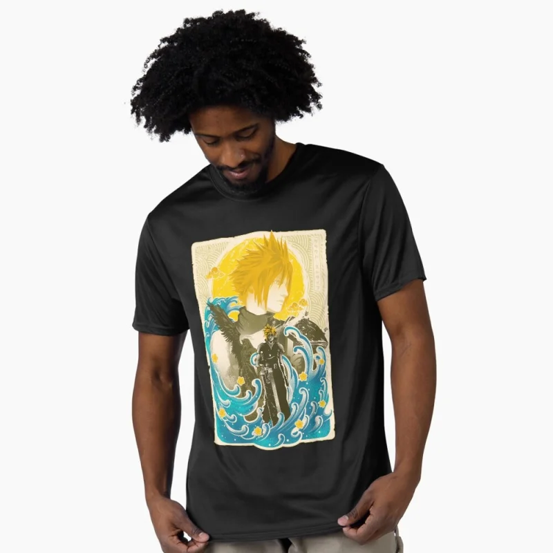 Great Wave Cloud FFVII Final Fantasy Gift t shirt for RPG Gamer 100% cotton printed Short Sleeve Graphic clothes All size tops
Great Wave Cloud FFVII Final Fantasy Gift t shirt for RPG Gamer 100% cotton printed Short Sleeve Graphic clothes All size tops