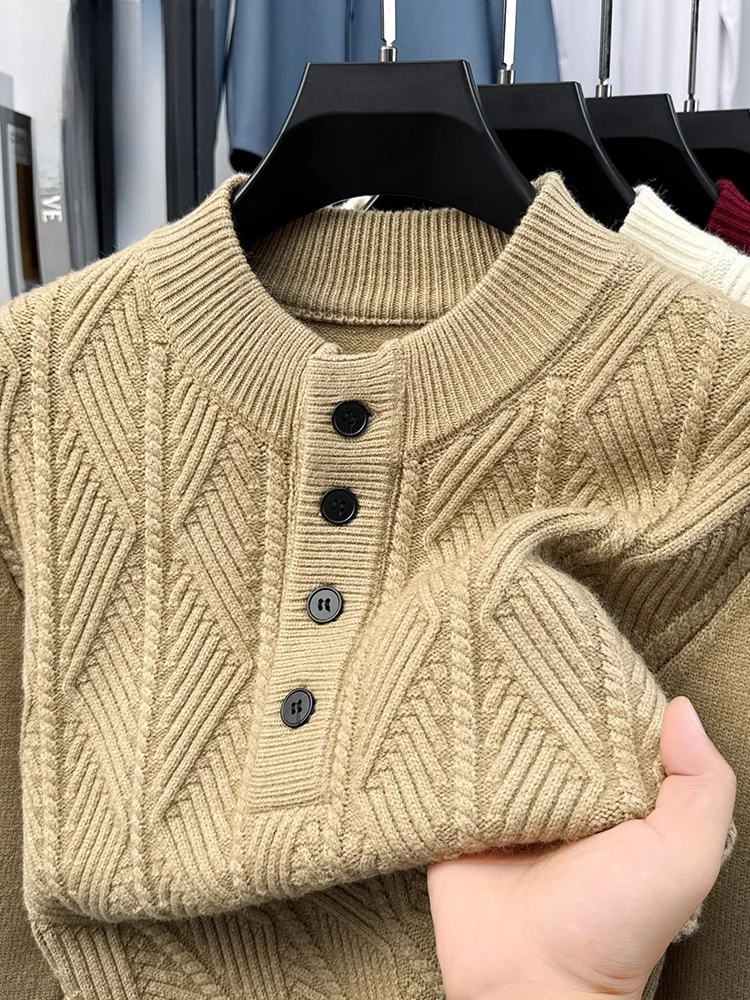 Мужской вязаный свитер Loomen: осенне-зимний, теплый, комфортный, с цветочным узором, свободного кроя, с высоким воротником, вязаная кофта
Мужской вязаный свитер Loomen: осенне-зимний, теплый, комфортный, с цветочным узором, свободного кроя, с высоким воротником, вязаная кофта