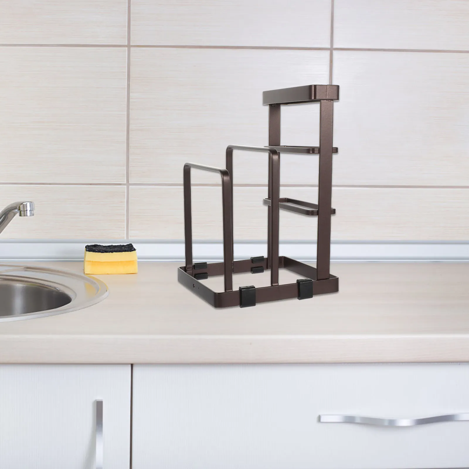 1Pcs Premium Iron Cutting Board Drying Rack Multi Functional Kitchen Organizer Stand Holds Cutting Boards Pot Lids Knives Plates
1Pcs Premium Iron Cutting Board Drying Rack Multi Functional Kitchen Organizer Stand Holds Cutting Boards Pot Lids Knives Plates
