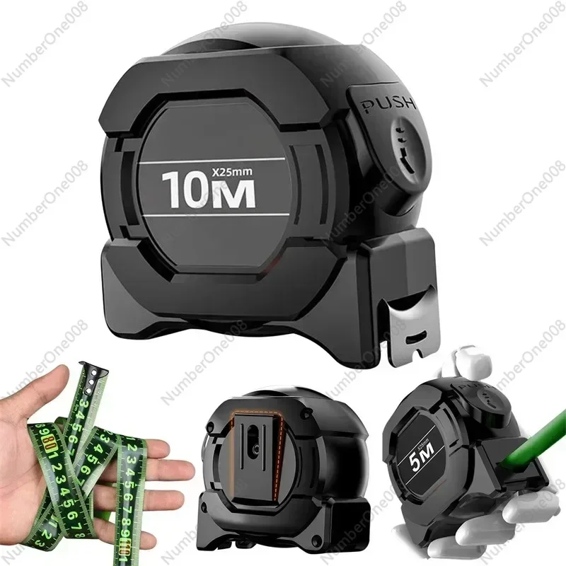 Флуоресцентный измеритель нержавеющей стали, черный, профессиональный, 10/7,5/5, запирающиеся метрические метры, самолента 10
Флуоресцентный измеритель нержавеющей стали, черный, профессиональный, 10/7,5/5, запирающиеся метрические метры, самолента 10