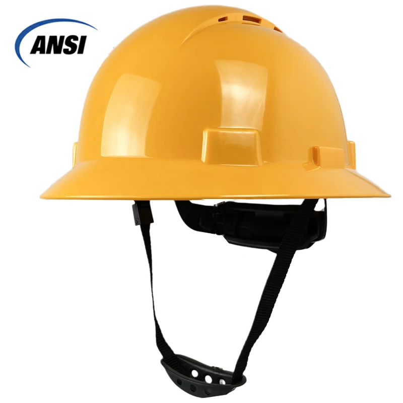 Full Brim Hard Hat For Engineer Construction ANSI Approved Vents HDPE Safety Helmet with 6 Point Adjustable Industrial Cap
Full Brim Hard Hat For Engineer Construction ANSI Approved Vents HDPE Safety Helmet with 6 Point Adjustable Industrial Cap