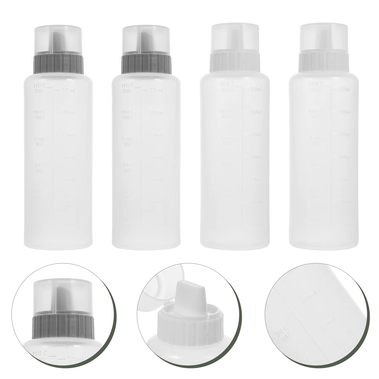 4 Pcs 5 Row Hole Squeeze Sauce Bottle Kitchen Supply Containers for Food Household Cream Condiment Dispenser
4 Pcs 5 Row Hole Squeeze Sauce Bottle Kitchen Supply Containers for Food Household Cream Condiment Dispenser