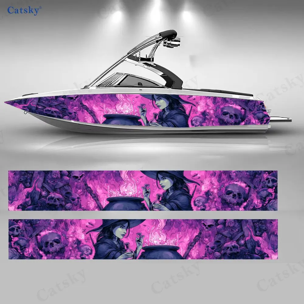 Evil Gothic Witch Skull Horror Skull Themed Boat Body Sticker PVC Boat Decoration & Protection Water Sports Boat Decoration Gift
Evil Gothic Witch Skull Horror Skull Themed Boat Body Sticker PVC Boat Decoration & Protection Water Sports Boat Decoration Gift