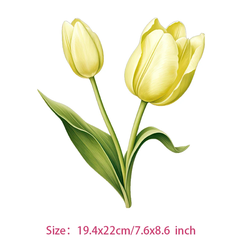 Self-adhesive Tulip Flower iron on Patches For DIY Bag heat transfer Clothing For T-Shirts Washable Applique Decor
Self-adhesive Tulip Flower iron on Patches For DIY Bag heat transfer Clothing For T-Shirts Washable Applique Decor