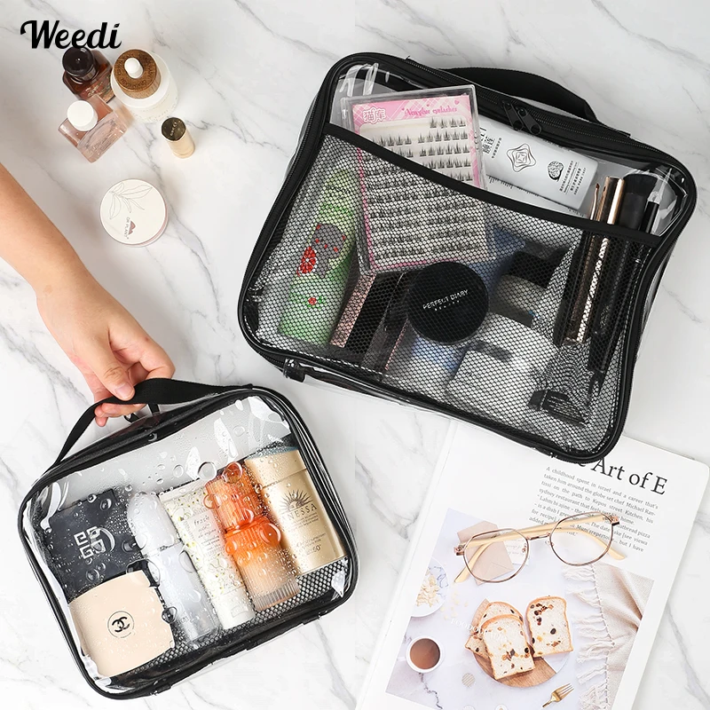 Weedi Travel Makeup Bag Transparent Waterproof Women‘S Cosmetic Bags, Travel Bags, Cosmetic Storage Makeup Pouch For Students
Weedi Travel Makeup Bag Transparent Waterproof Women‘S Cosmetic Bags, Travel Bags, Cosmetic Storage Makeup Pouch For Students