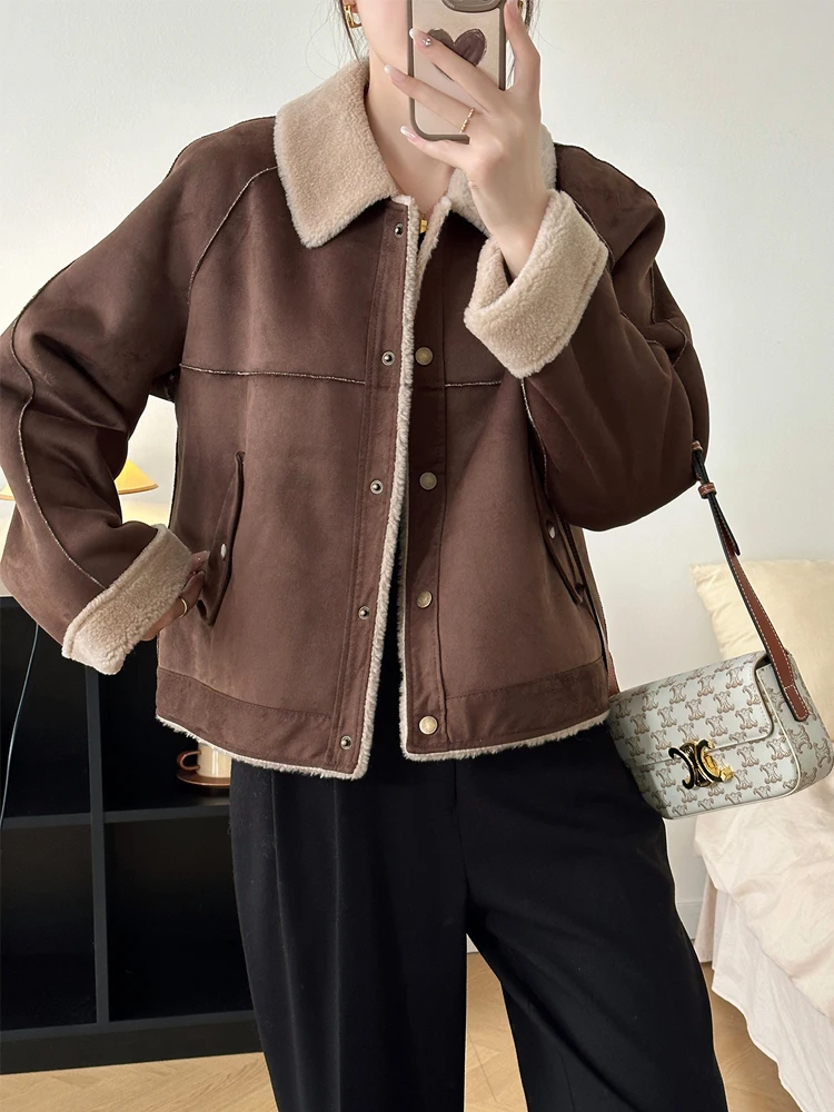 Корейское пальто из овечьего меха, женское пальто с квадратным воротником, зимнее новое поступление, новое поступление для поездок на работу, на молнии ket Long Sve
Корейское пальто из овечьего меха, женское пальто с квадратным воротником, зимнее новое поступление, новое поступление для поездок на работу, на молнии ket Long Sve