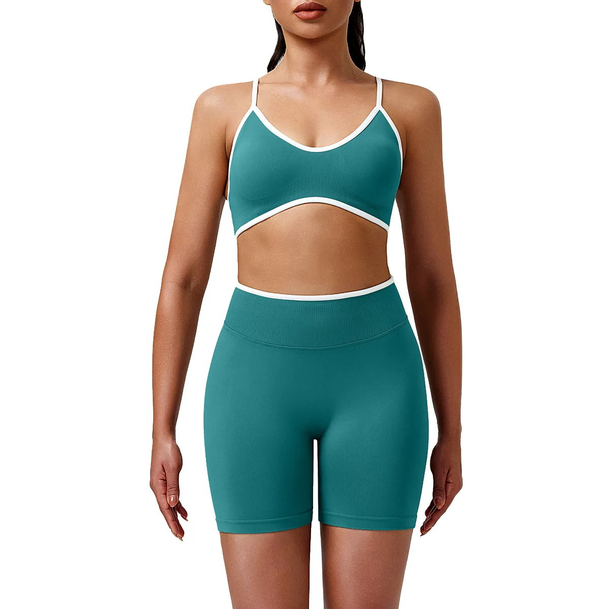 T1VEO YogHigh-elastic seamless yoga set, peach-buttock yoga pants, women's detachable chest pad, fitness breathable exercise set
T1VEO YogHigh-elastic seamless yoga set, peach-buttock yoga pants, women's detachable chest pad, fitness breathable exercise set