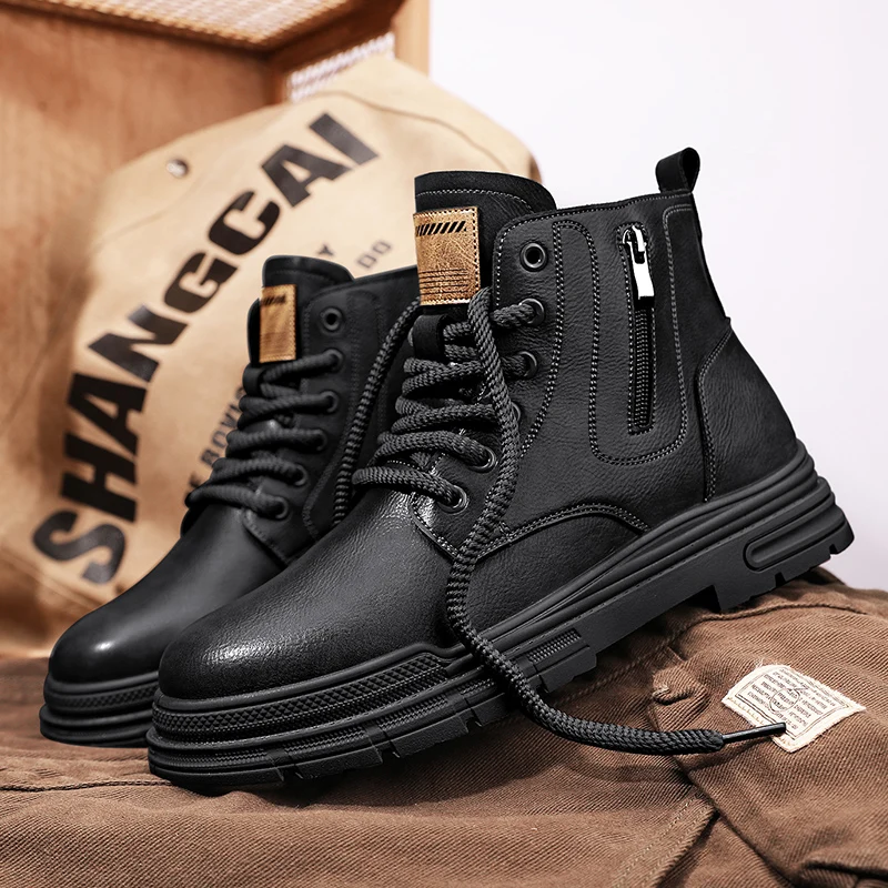 Men's Chukka Boots Waterproof Leather Casual Lace Up Ankle Oxford Boots Daily Dress Shoes For Men
Men's Chukka Boots Waterproof Leather Casual Lace Up Ankle Oxford Boots Daily Dress Shoes For Men