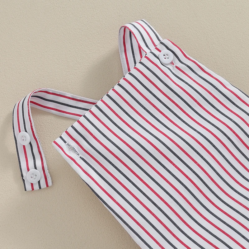 Baby Girls Summer Romper Stripe Print Square Neck Jumpsuit Sleeveless Backless Casual Outfits Clothes
Baby Girls Summer Romper Stripe Print Square Neck Jumpsuit Sleeveless Backless Casual Outfits Clothes