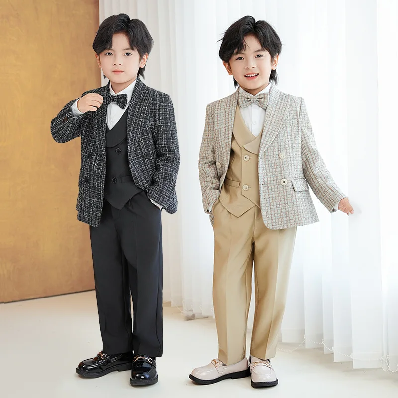 Boys Spring Autumn Plaid Suit British Style Children's Piano Host Performance Birthday Photography Costume Kids Blazer Tops
Boys Spring Autumn Plaid Suit British Style Children's Piano Host Performance Birthday Photography Costume Kids Blazer Tops