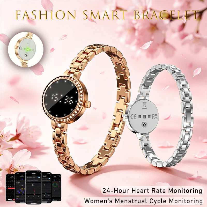 2026 New Fashion Smart Bracelet Women Sport Mode Fitness Tracker Heart Rate Sleep Message Reminder IP68 Waterproof Smart Watch
2026 New Fashion Smart Bracelet Women Sport Mode Fitness Tracker Heart Rate Sleep Message Reminder IP68 Waterproof Smart Watch