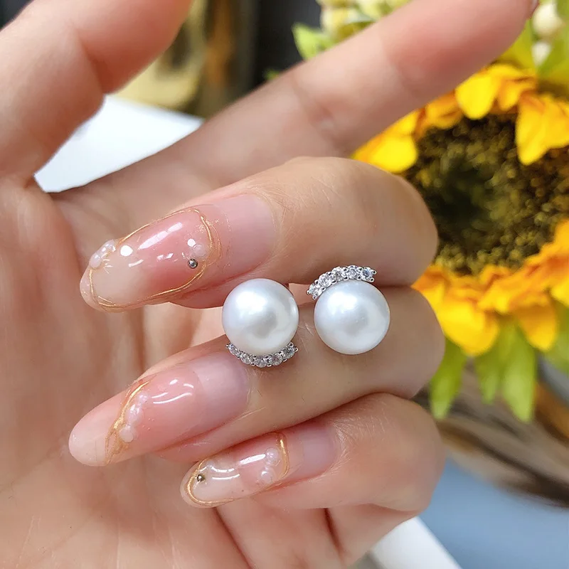 Zhuji Natural Freshwater Pearl Earrings for Women Classic Versatile Fresh Accessories Strong Luster Perfect Round S925 Silver Se
Zhuji Natural Freshwater Pearl Earrings for Women Classic Versatile Fresh Accessories Strong Luster Perfect Round S925 Silver Se