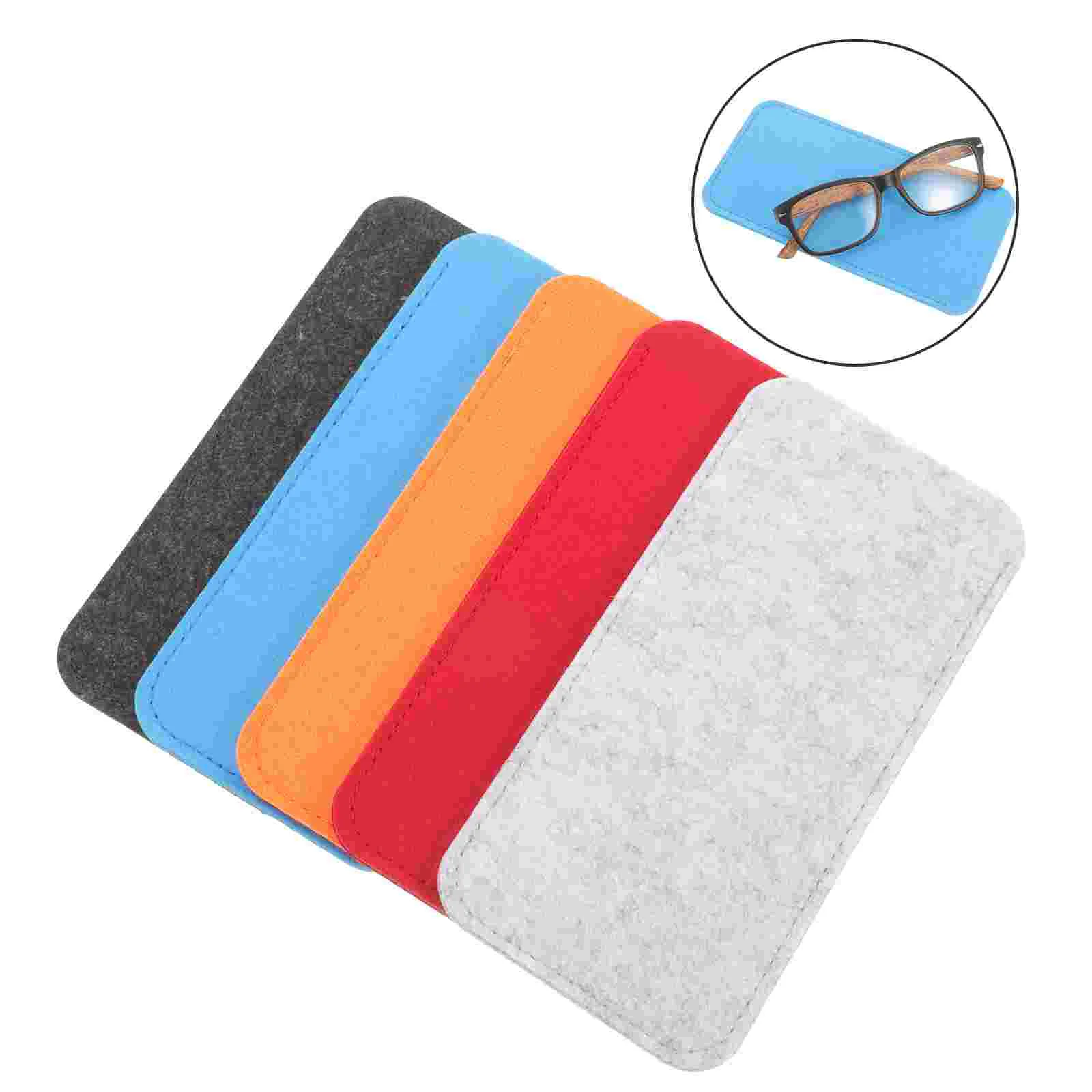 5 Pcs Felt Eyeglass Sunglasses Cases Soft Pouches Travel Bag Set Gray Red Protective Storage Solution
5 Pcs Felt Eyeglass Sunglasses Cases Soft Pouches Travel Bag Set Gray Red Protective Storage Solution