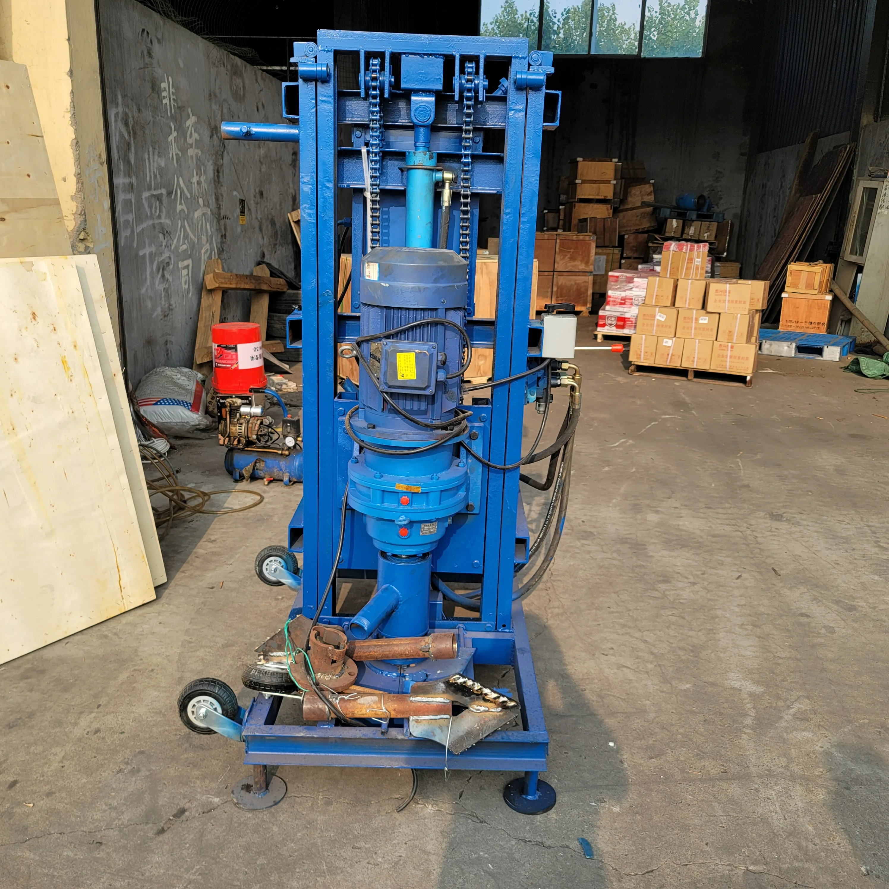 Customized used in small building pilling Hydraulic Electric Borehole water well drilling rig
Customized used in small building pilling Hydraulic Electric Borehole water well drilling rig