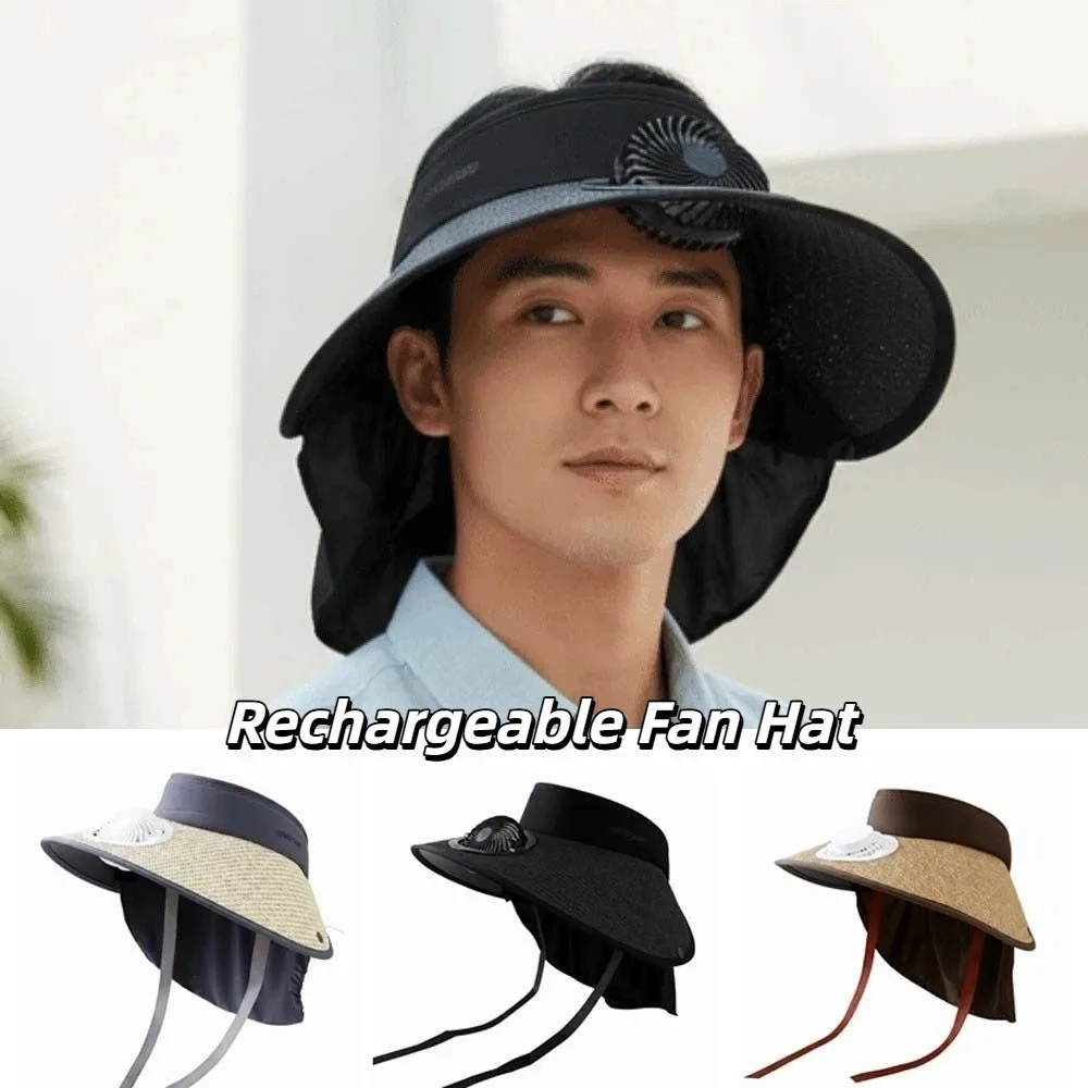 Portable Rechargeable Fan Hat Long-lasting Adjustable Fishing Sun Shading Cap Breathable Polyester Wide Brim Fan Hat Outdoor
Portable Rechargeable Fan Hat Long-lasting Adjustable Fishing Sun Shading Cap Breathable Polyester Wide Brim Fan Hat Outdoor