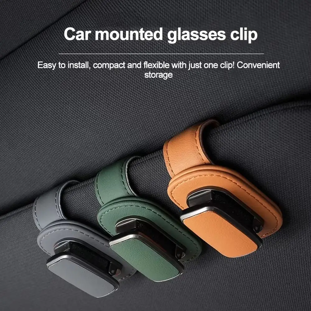 PU Leather Car Eyeglass Hanger Clip Elastic Anti-scratch Car Eyeglass Holder Ticket Card Clamp Auto Interior Accessories
PU Leather Car Eyeglass Hanger Clip Elastic Anti-scratch Car Eyeglass Holder Ticket Card Clamp Auto Interior Accessories