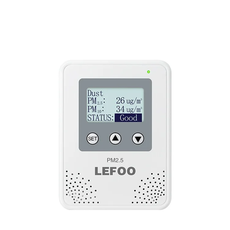 LEFOO New Arrival Laser PM2.5 PM10 Indoor dust transmitter air quality sensor dust controller
LEFOO New Arrival Laser PM2.5 PM10 Indoor dust transmitter air quality sensor dust controller