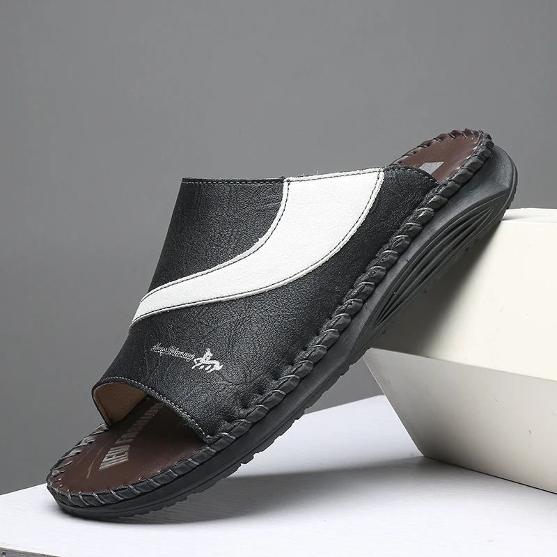 Sandals men's tide summer new style leather toe cap outdoor leisure sports hollow sandals beach shoes
Sandals men's tide summer new style leather toe cap outdoor leisure sports hollow sandals beach shoes