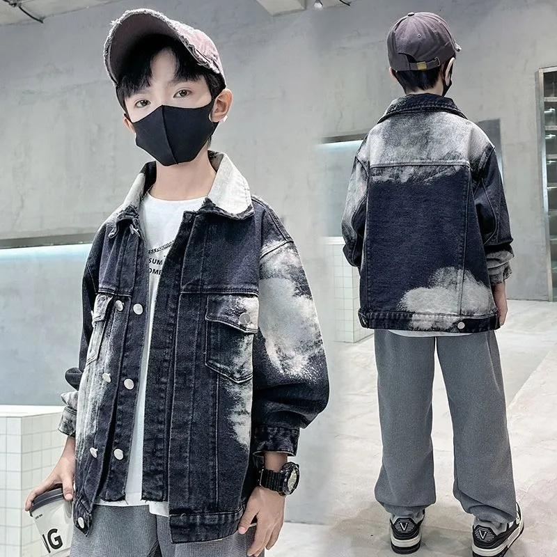 Стильная джинсовая куртка для мальчиков на весну-осень 2025 г. — размеры для маленьких мальчиков, верхняя куртка с дизайном, джинсовое пальто для мальчиков для детей
Стильная джинсовая куртка для мальчиков на весну-осень 2025 г. — размеры для маленьких мальчиков, верхняя куртка с дизайном, джинсовое пальто для мальчиков для детей