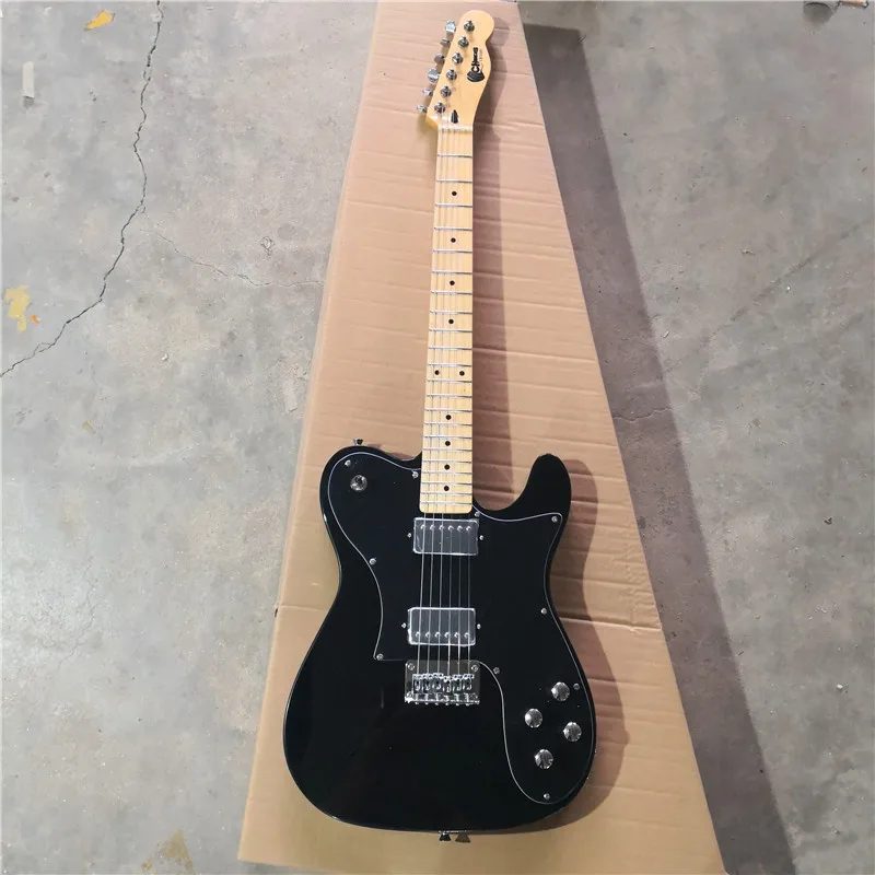 Custom Black Large Guard Plate for Electric Guitar, Maple Fingerboard, String Through the Body, 6 Strings
Custom Black Large Guard Plate for Electric Guitar, Maple Fingerboard, String Through the Body, 6 Strings