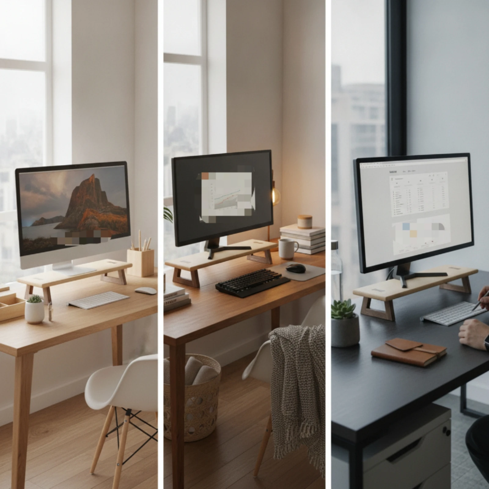 Monitor Stand with Wooden Legs Minimalist Monitor Riser Computer Stand Elevated Furniture Modern for Office Workers, Workspace
Monitor Stand with Wooden Legs Minimalist Monitor Riser Computer Stand Elevated Furniture Modern for Office Workers, Workspace