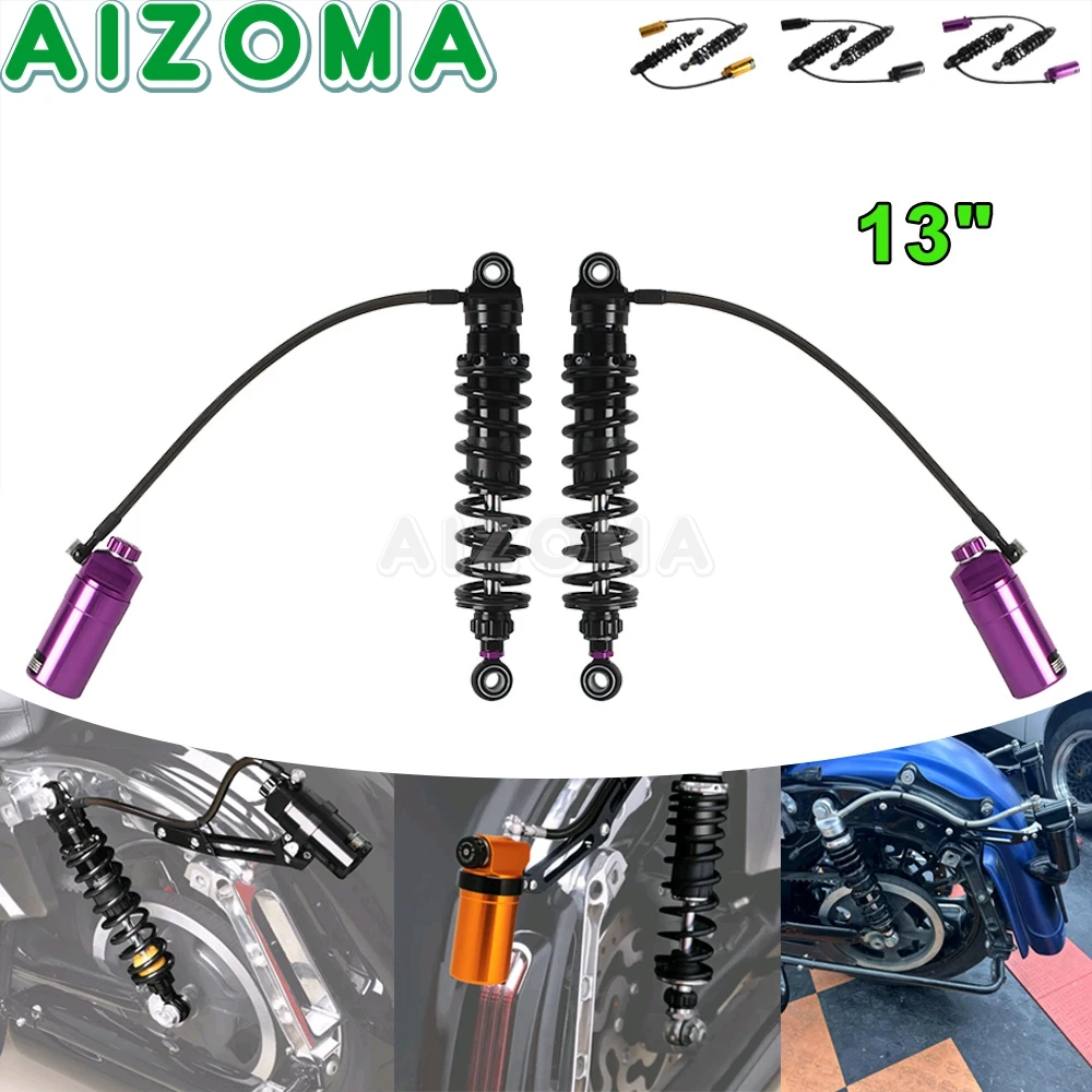 Motorcycle Remote Reservoir Suspension Shocks Absorber Rear Spring Damper For Harley Road Glide FLTRX FLTRK FLTRXS FLTRXST 330mm
Motorcycle Remote Reservoir Suspension Shocks Absorber Rear Spring Damper For Harley Road Glide FLTRX FLTRK FLTRXS FLTRXST 330mm