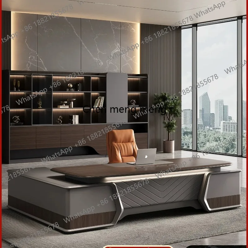 Office boss light luxury chairperson manager office desk president desk modern simple desk
Office boss light luxury chairperson manager office desk president desk modern simple desk