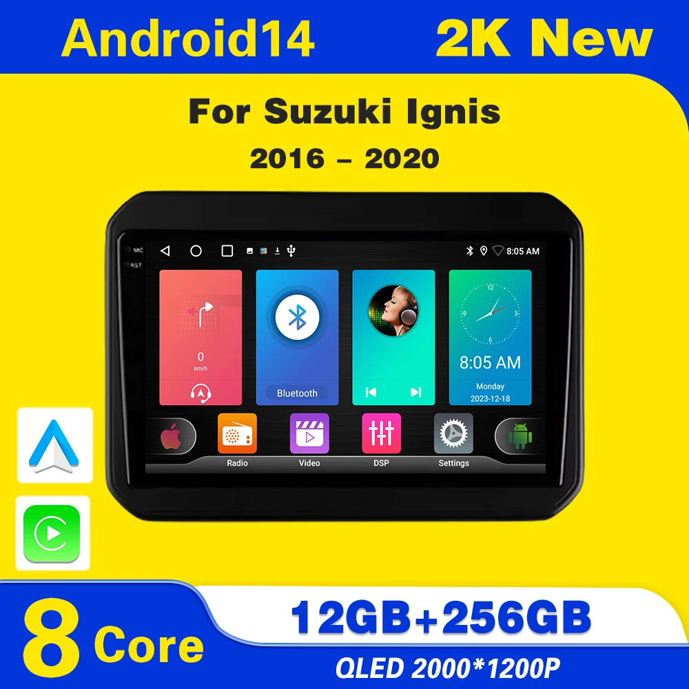 Android 14 Car Radio For Suzuki Ignis 2016 - 2020 android Auto Carplay Multimedia Player Navigation GPS Stereo Head Unit DSP
Android 14 Car Radio For Suzuki Ignis 2016 - 2020 android Auto Carplay Multimedia Player Navigation GPS Stereo Head Unit DSP