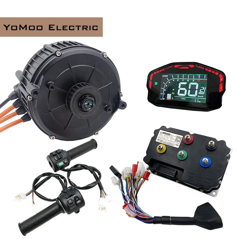 QS165 5KW Peak 10KW 35H PMSM Mid Drive Motor With Fardriver ND72530 Controller, DKD Display T08 Throttle For Electric Motorcycle
QS165 5KW Peak 10KW 35H PMSM Mid Drive Motor With Fardriver ND72530 Controller, DKD Display T08 Throttle For Electric Motorcycle