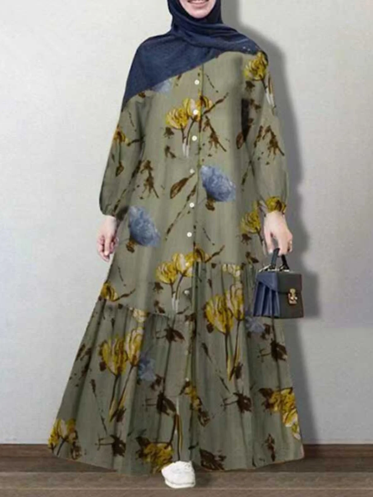 Длинные свеки из шелка и матового цветочного принта больших размеров, повседневные свободные утягивающие длинные платья, женские модные рукава для поездок на работу, осень Dr
Длинные свеки из шелка и матового цветочного принта больших размеров, повседневные свободные утягивающие длинные платья, женские модные рукава для поездок на работу, осень Dr