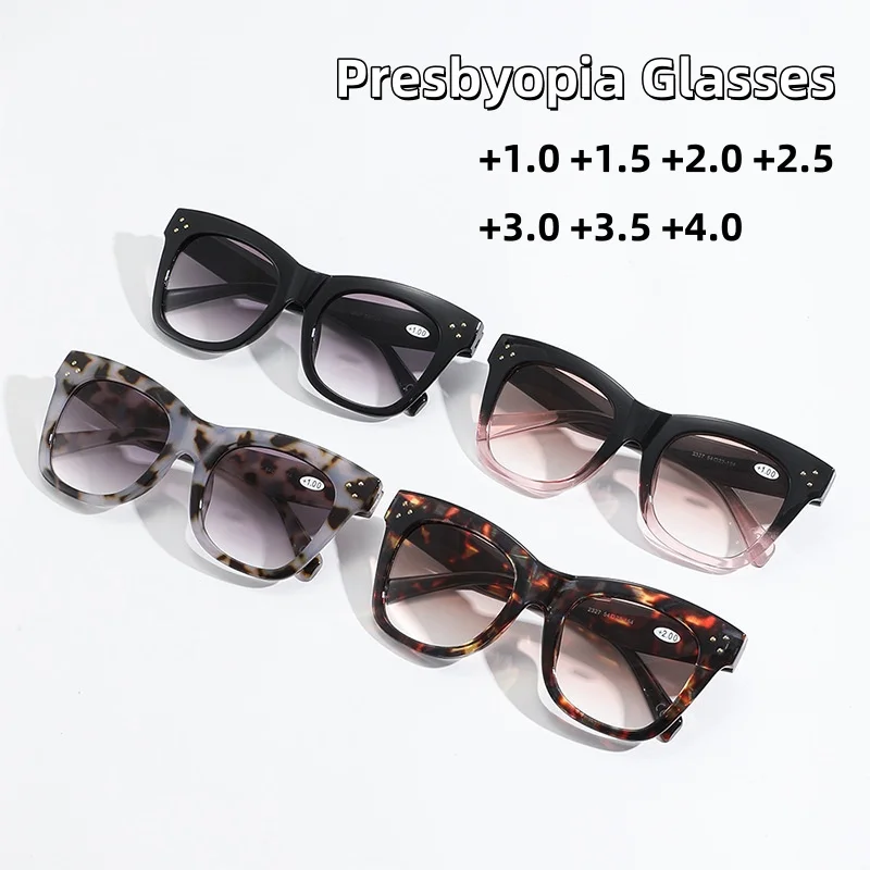 Large Frame Progressive Two-color Presbyopia Glasses Ladies High-definition Glasses Optical Prescription Eyewear +1.0 TO +4.0
Large Frame Progressive Two-color Presbyopia Glasses Ladies High-definition Glasses Optical Prescription Eyewear +1.0 TO +4.0