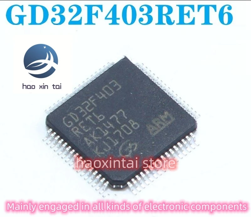 5pcs GD32F403RET6 compatible with STM32F LQFP-64 microcontroller IC chip new original genuine
5pcs GD32F403RET6 compatible with STM32F LQFP-64 microcontroller IC chip new original genuine