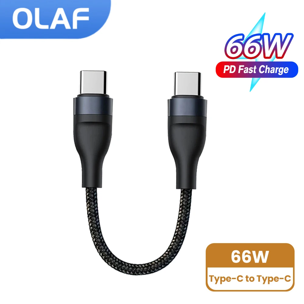 OLAF 0.25m 66W PD USB C Fast Charging Cable Type C Data Cord Wire USB-C Short Portable Charge Cable For iPhone 15 Samsung Xiaomi
OLAF 0.25m 66W PD USB C Fast Charging Cable Type C Data Cord Wire USB-C Short Portable Charge Cable For iPhone 15 Samsung Xiaomi