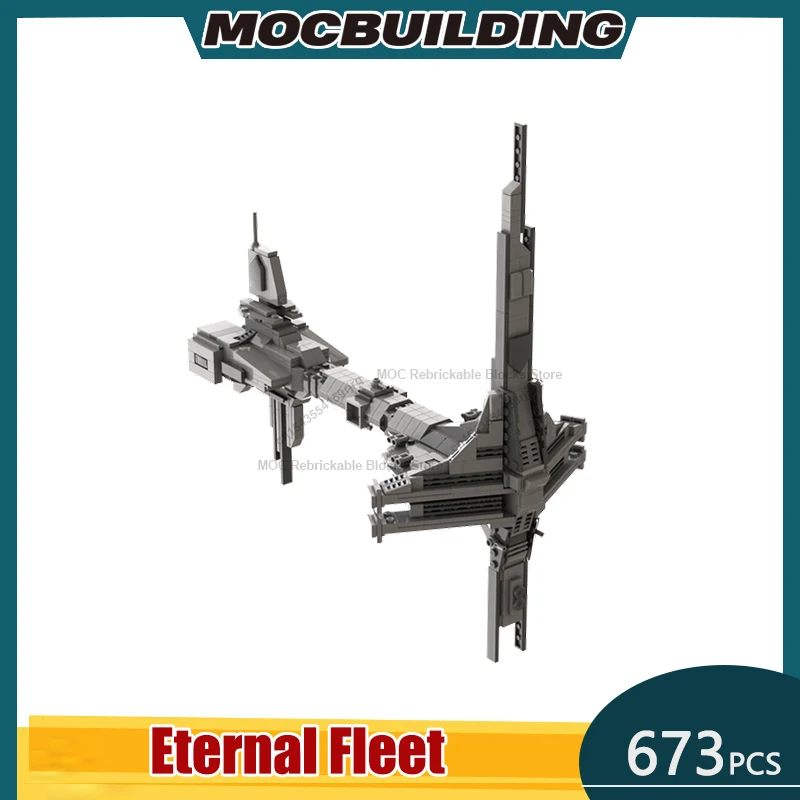 Eternal Fleet Battlecruiser Model MOC Building Blocks DIY Assemble Bricks Space Collection Creative Display Toys Gifts 673PCS
Eternal Fleet Battlecruiser Model MOC Building Blocks DIY Assemble Bricks Space Collection Creative Display Toys Gifts 673PCS