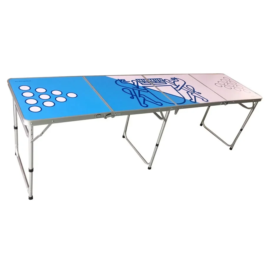 8FT Portable Beer Game Table Custom Pattern Beer Pong Aluminium Folding Table Adjustable Picnic Camping Table for Party Game
8FT Portable Beer Game Table Custom Pattern Beer Pong Aluminium Folding Table Adjustable Picnic Camping Table for Party Game