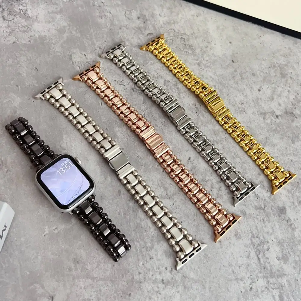 Dressy Metal Watch Band for Apple Watch Strap 42/46/38/40/41/44/45/49mm Fancy Border Bead Bracelet for iWatch S11 10 9 8 Correa
Dressy Metal Watch Band for Apple Watch Strap 42/46/38/40/41/44/45/49mm Fancy Border Bead Bracelet for iWatch S11 10 9 8 Correa