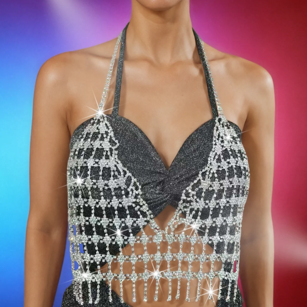 1 personalized and fashionable women's mesh bikini body chain inlaid with rhinestone sexy party daily gift
1 personalized and fashionable women's mesh bikini body chain inlaid with rhinestone sexy party daily gift