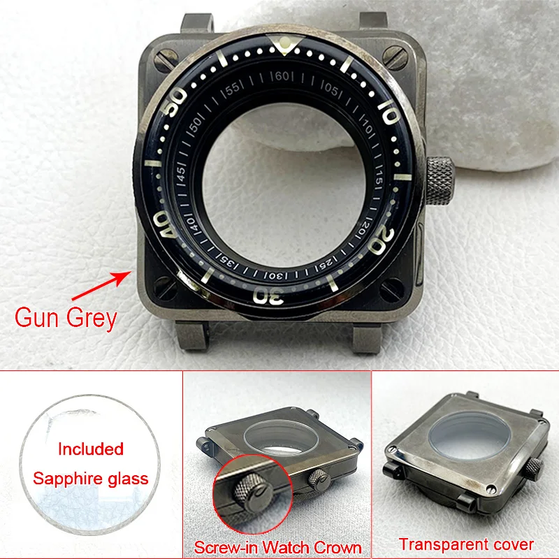 SKX007 Квадратный корпус часов NH35 Gun Grey Подходит для механизма NH35 NH36 7S26 4R для SKX007 Style Pilots Cockpit Diving Watch Case
SKX007 Квадратный корпус часов NH35 Gun Grey Подходит для механизма NH35 NH36 7S26 4R для SKX007 Style Pilots Cockpit Diving Watch Case